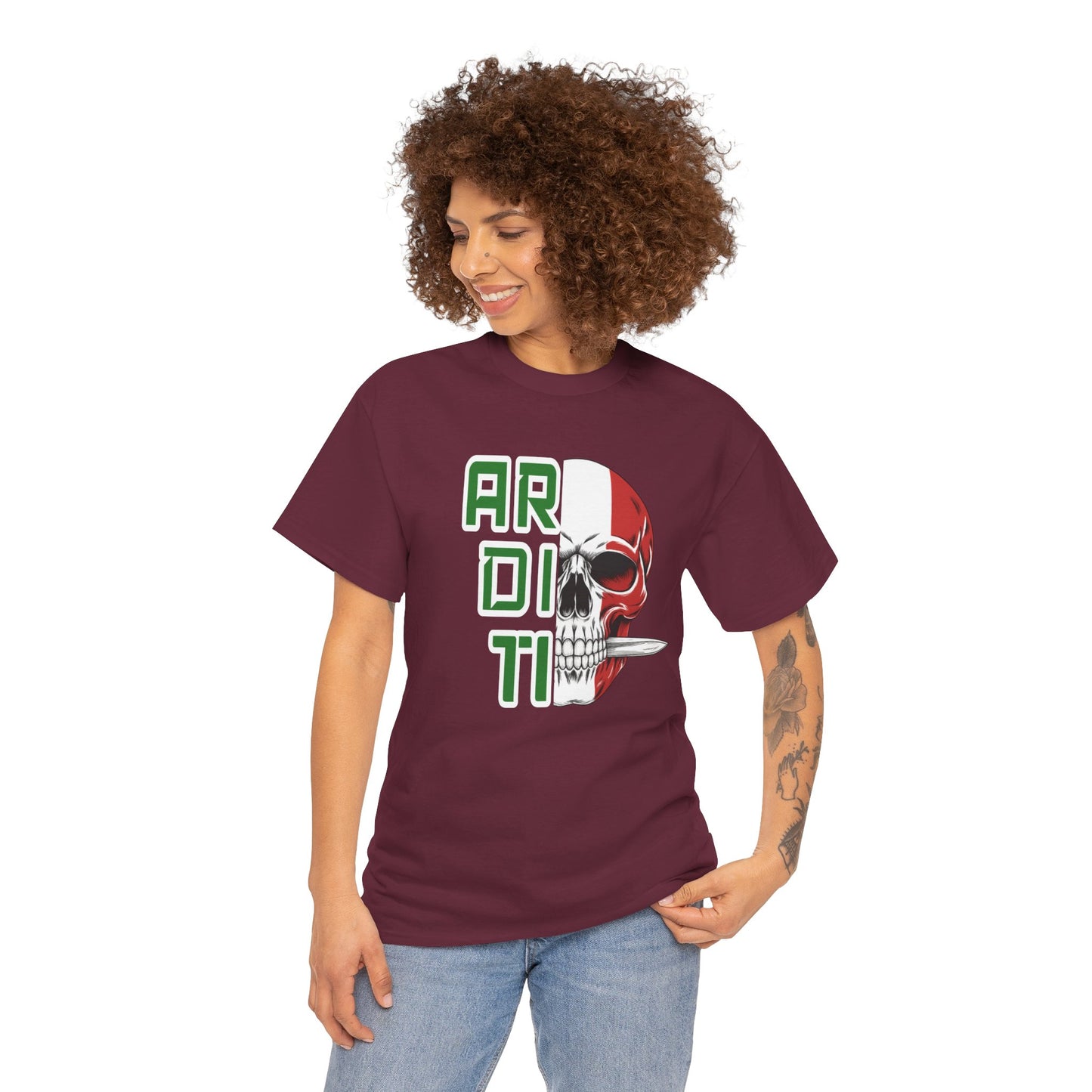 Maglietta Paracadutisti, Maglietta Arditi, Paracadutisti Arditi, Unisex Heavy Cotton T-Shirt Teschio, Shirt Paracadutisti incursori