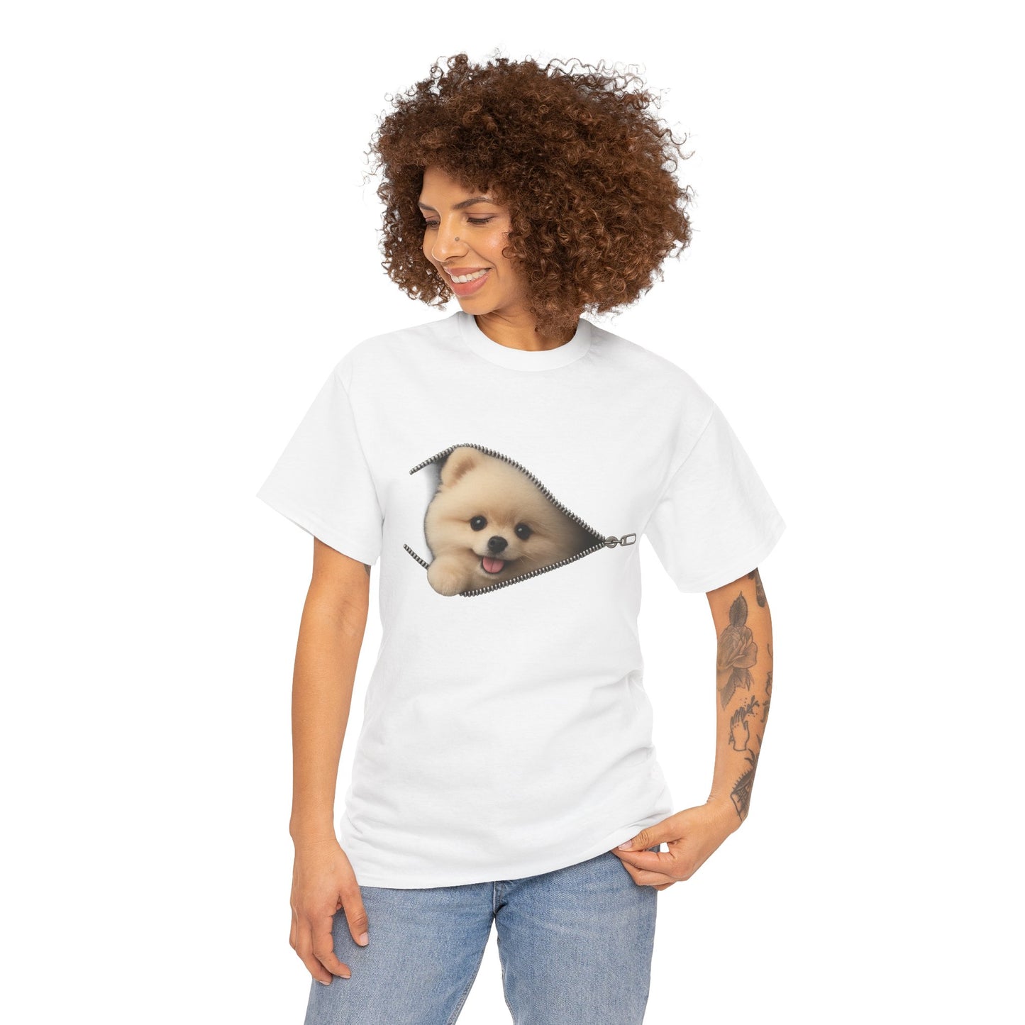 Pomeranian Dog Vintage T-Shirt | Pomerania Tee, Maglietta vintage con cane Pomerania, simpatica maglietta con Pomerania