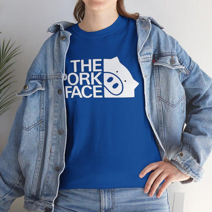 The Pork Face Funny Pig Parody T-Shirt | Pig Lover Graphic Tee