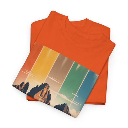 Dolomiti Shirt, Mountain Adventure Unisex Heavy Cotton Tee, Montagna T-shirt, Tre Cime di Lavaredo, Outdoor Hiking Tee