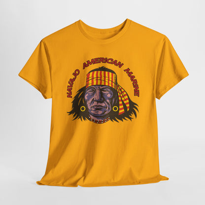T-shirt Geronimo Navajo Tribale - Maglietta Vintage Anni 80 American Marine Heritage