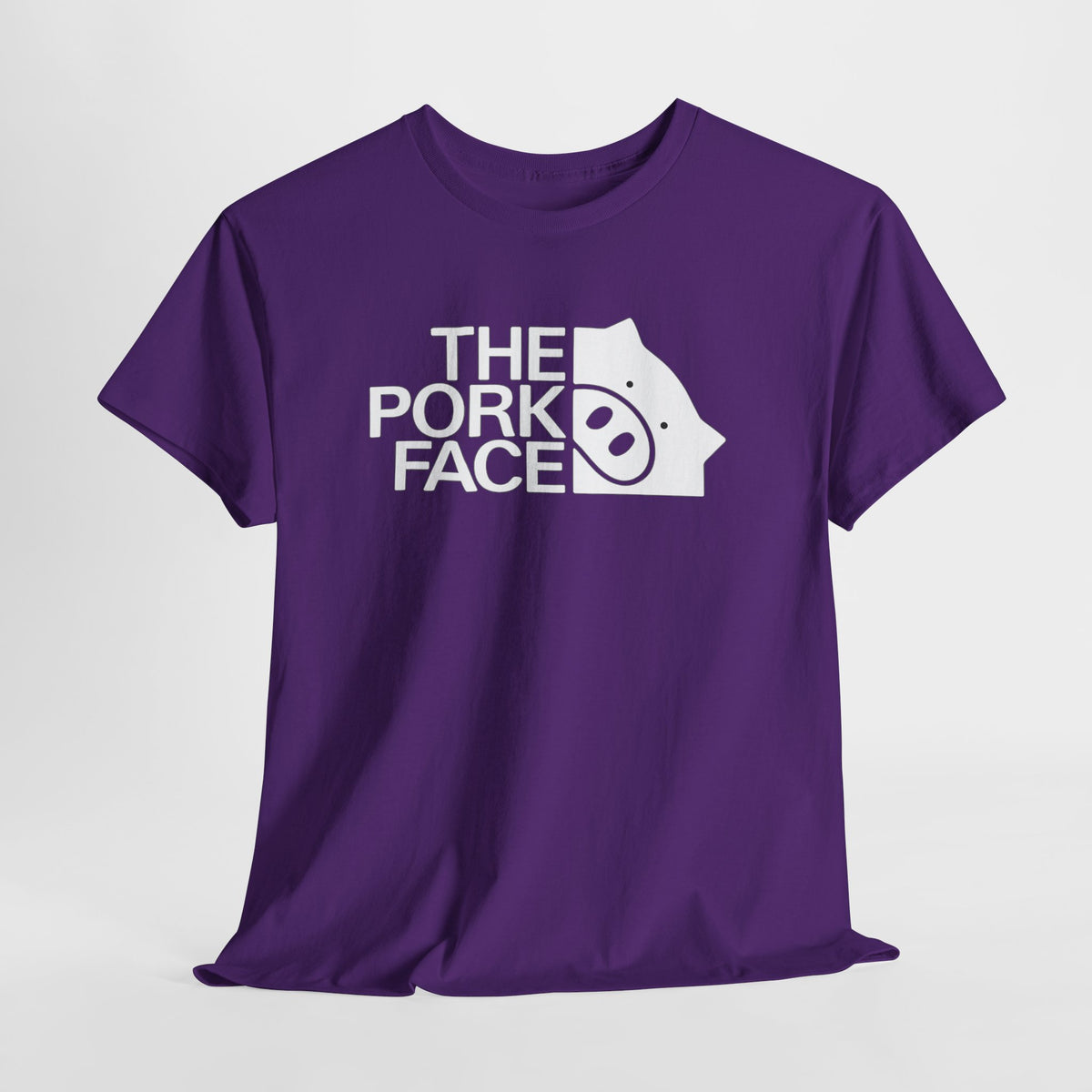The Pork Face Funny Pig Parody T-Shirt | Pig Lover Graphic Tee