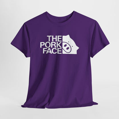 The Pork Face Funny Pig Parody T-Shirt | Pig Lover Graphic Tee