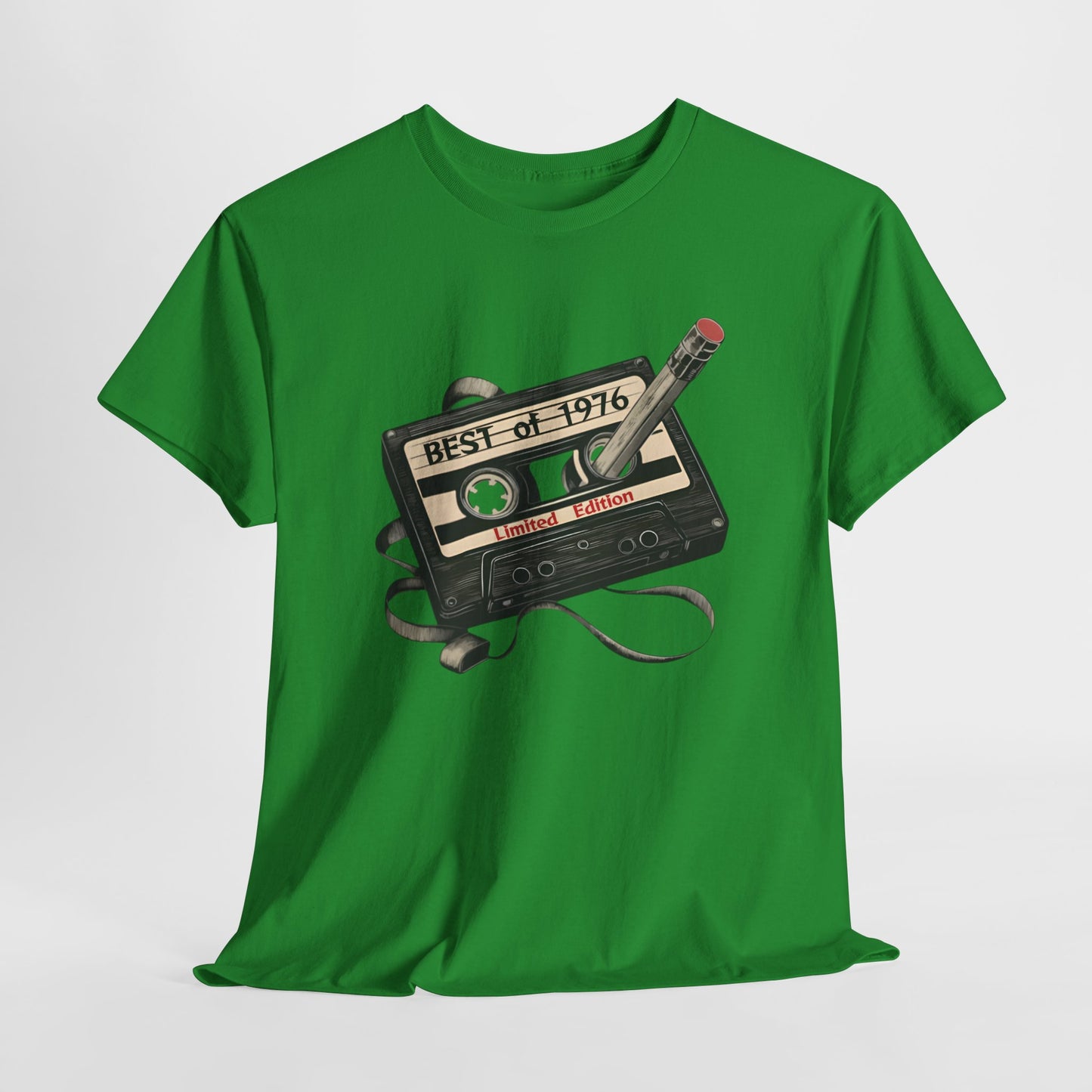 1976 50th Birthday Retro Cassette Tee — Vintage Music Tape Shirt