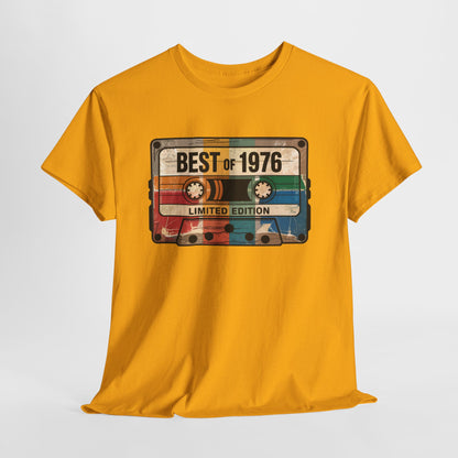 1976 Vintage Cassette 50th Birthday T-Shirt - Limited Edition Retro Bday Tee
