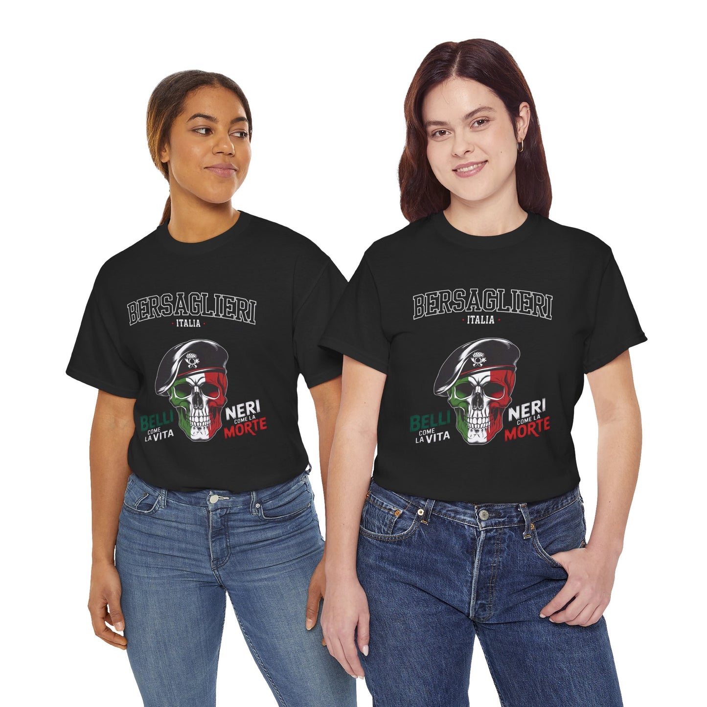 Maglietta Bersaglieri, Maglietta Esercito Italiano, Bersaglieri, Esercito Italiano, Arma dei Bersaglieri, Maglietta Teschio, T-shirt Italia