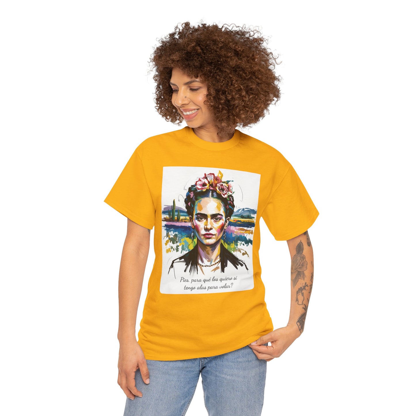 Frida Kahlo T-Shirt, Maglietta con Citazione di Frida Kahlo, Mexican Artist Tee, Gift for Art Lover, Unisex Cotton Tee, Art Inspired Shirt