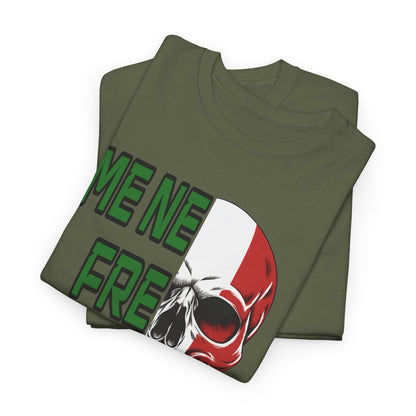 Maglietta Arditi "Me Ne Frego" - T-Shirt Patriottica con Teschio Tricolore