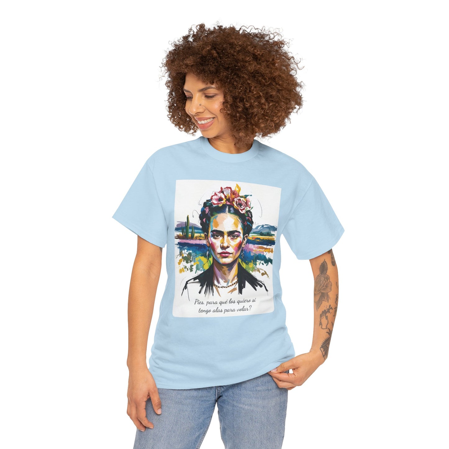 Frida Kahlo T-Shirt, Maglietta con Citazione di Frida Kahlo, Mexican Artist Tee, Gift for Art Lover, Unisex Cotton Tee, Art Inspired Shirt