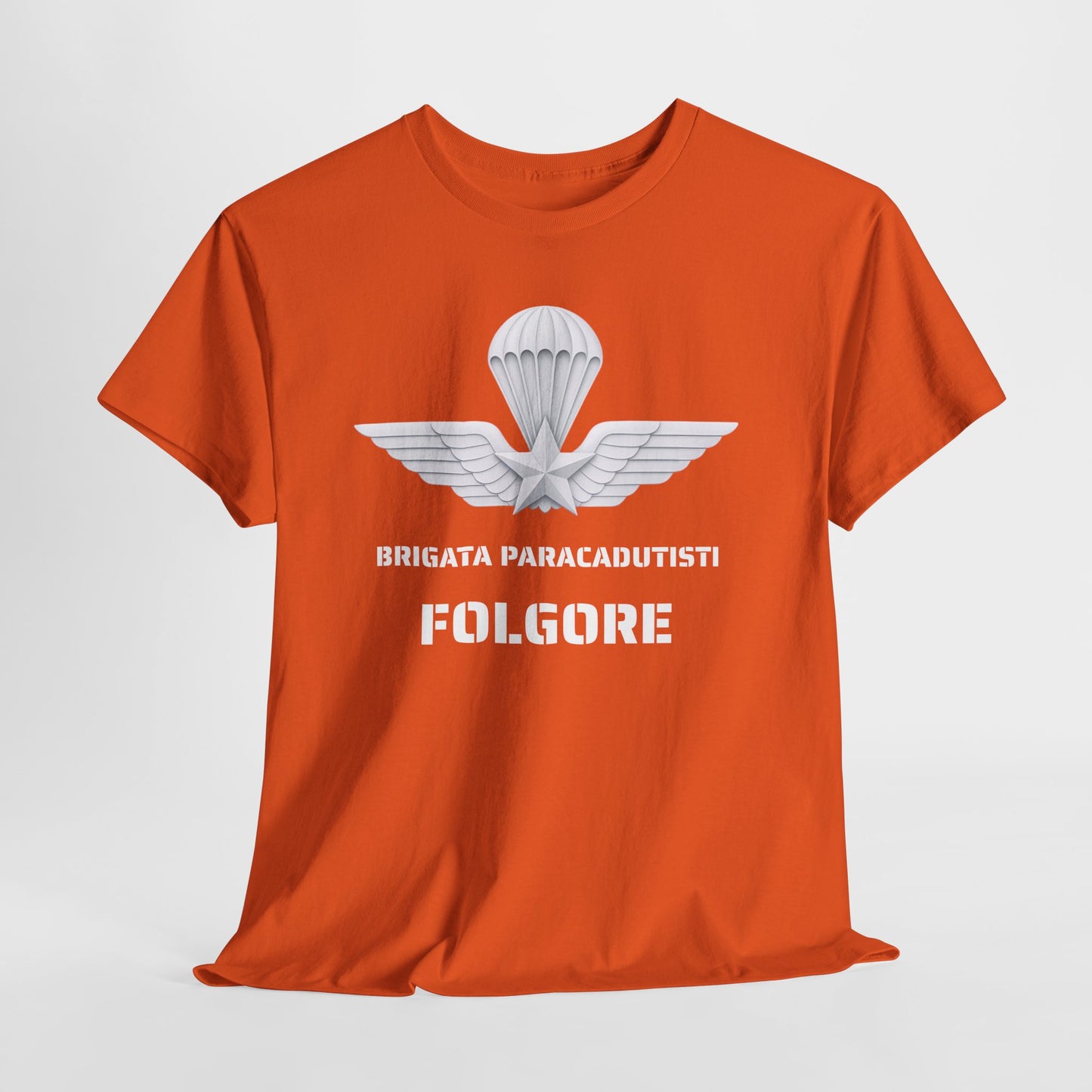 Paracadutisti Folgore T-Shirt Uomo - Brigata Paracadutisti Folgore - Maglietta Militare Italiana Regalo Esercito