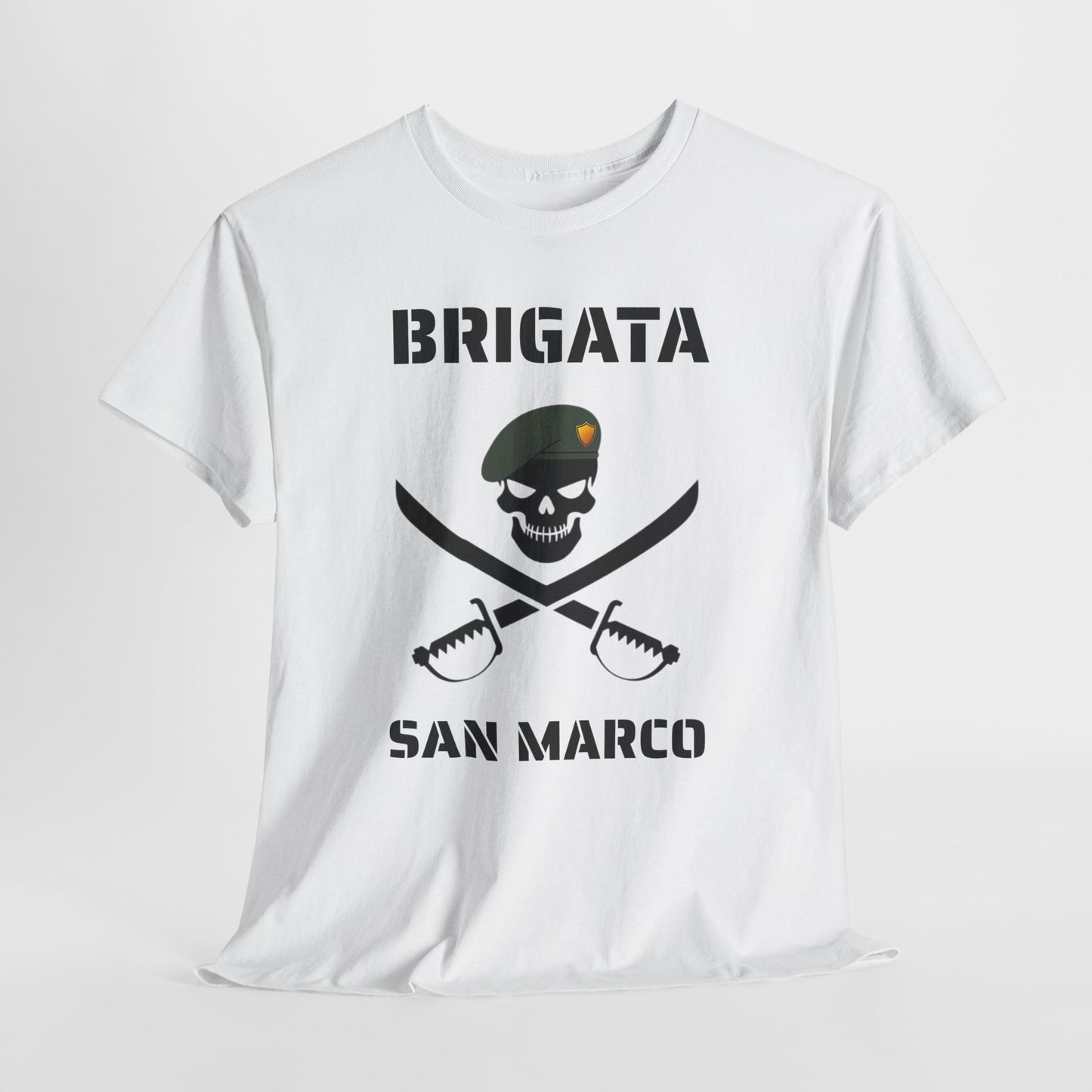 Brigata San Marco Skull T-Shirt — Marina Militare Pirate-Style Tee for Military Fans