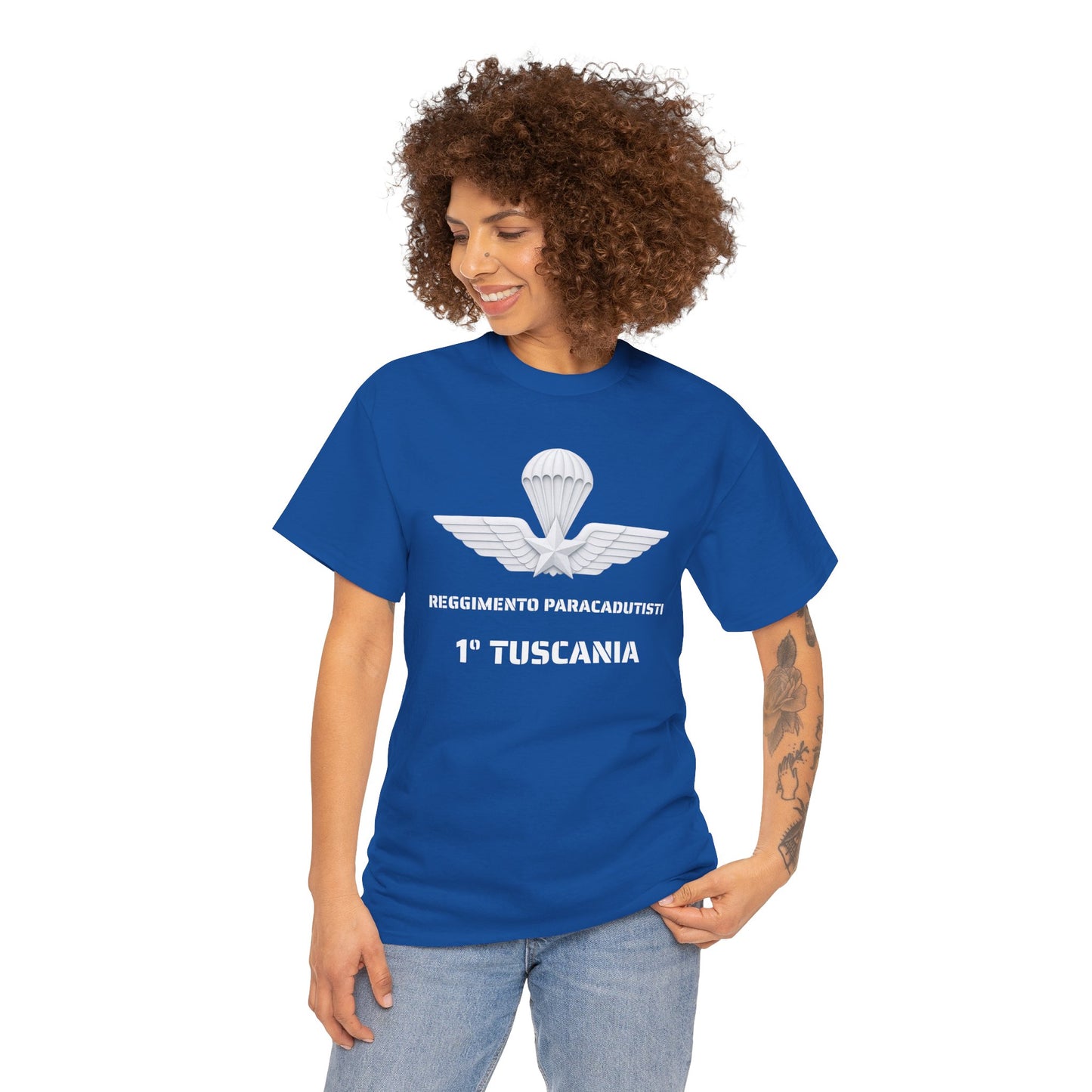 Paracadutisti Reggimento Tuscania Emblema T-Shirt | 1 Tuscania Paratrooper