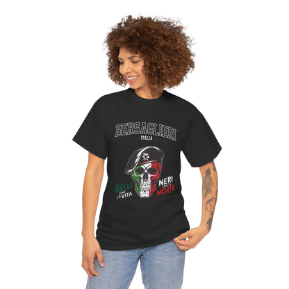 Maglietta Bersaglieri, Maglietta Esercito Italiano, Bersaglieri, Esercito Italiano, Arma dei Bersaglieri, Maglietta Teschio, T-shirt Italia