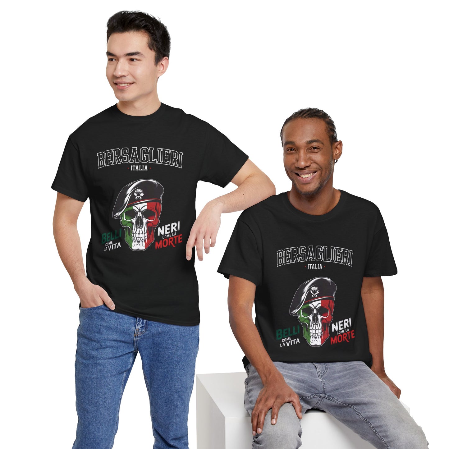 Maglietta Bersaglieri, Maglietta Esercito Italiano, Bersaglieri, Esercito Italiano, Arma dei Bersaglieri, Maglietta Teschio, T-shirt Italia