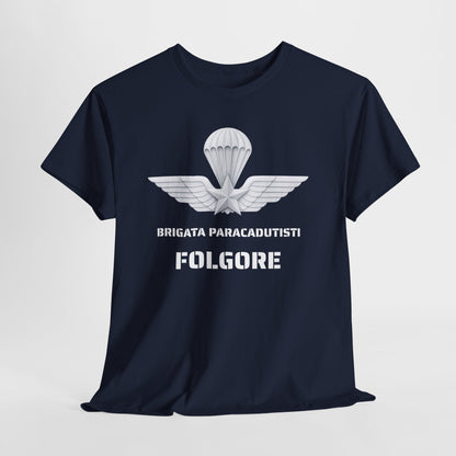 Paracadutisti Folgore T-Shirt Uomo - Brigata Paracadutisti Folgore - Maglietta Militare Italiana Regalo Esercito