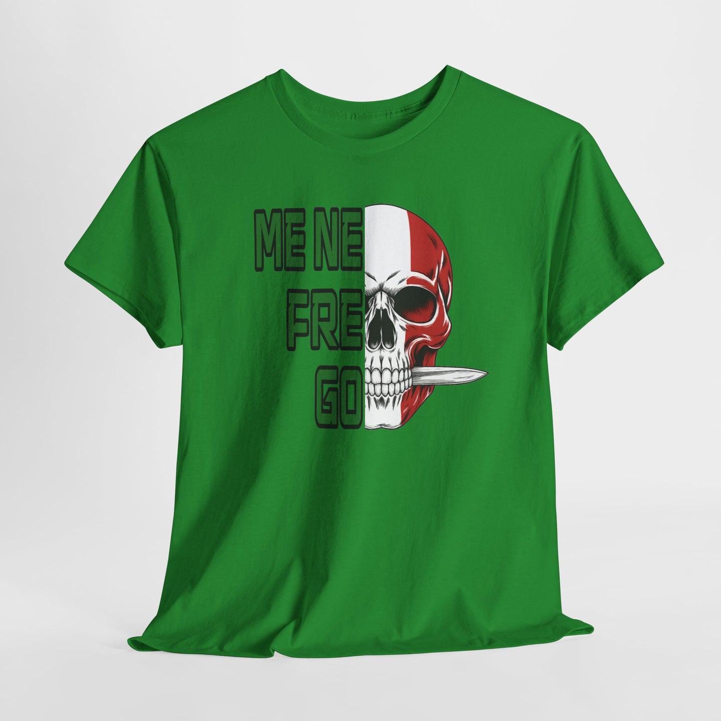 T-Shirt Arditi "Me Ne Frego" | Teschio Tricolore Italiano — Maglietta Militare Vintage