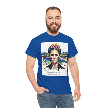 Frida Kahlo T-Shirt, Maglietta con Citazione di Frida Kahlo, Mexican Artist Tee, Gift for Art Lover, Unisex Cotton Tee, Art Inspired Shirt