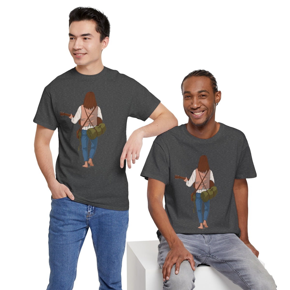 T-Shirt Il Vagabondo | Maglietta Vintage Anni 80 Retrò | Cotone Pesante | Idea Regalo