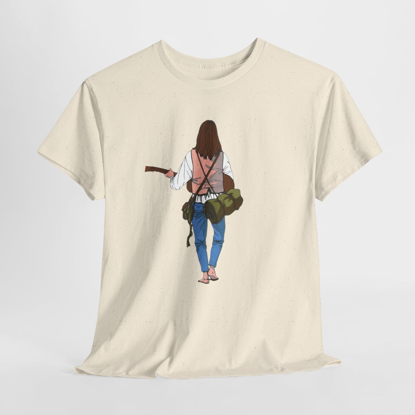 T-shirt Il Vagabondo: vintage anni 80 in cotone pesante. Stile retrò autentico.