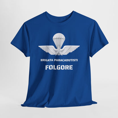 Paracadutisti Folgore T-Shirt Uomo - Brigata Paracadutisti Folgore - Maglietta Militare Italiana Regalo Esercito