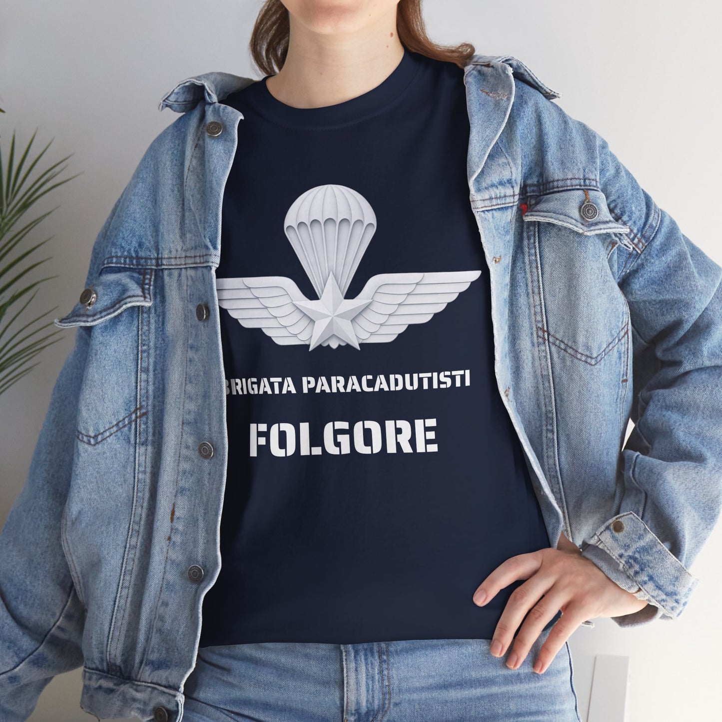 Paracadutisti Folgore T-Shirt Uomo - Brigata Paracadutisti Folgore - Maglietta Militare Italiana Regalo Esercito