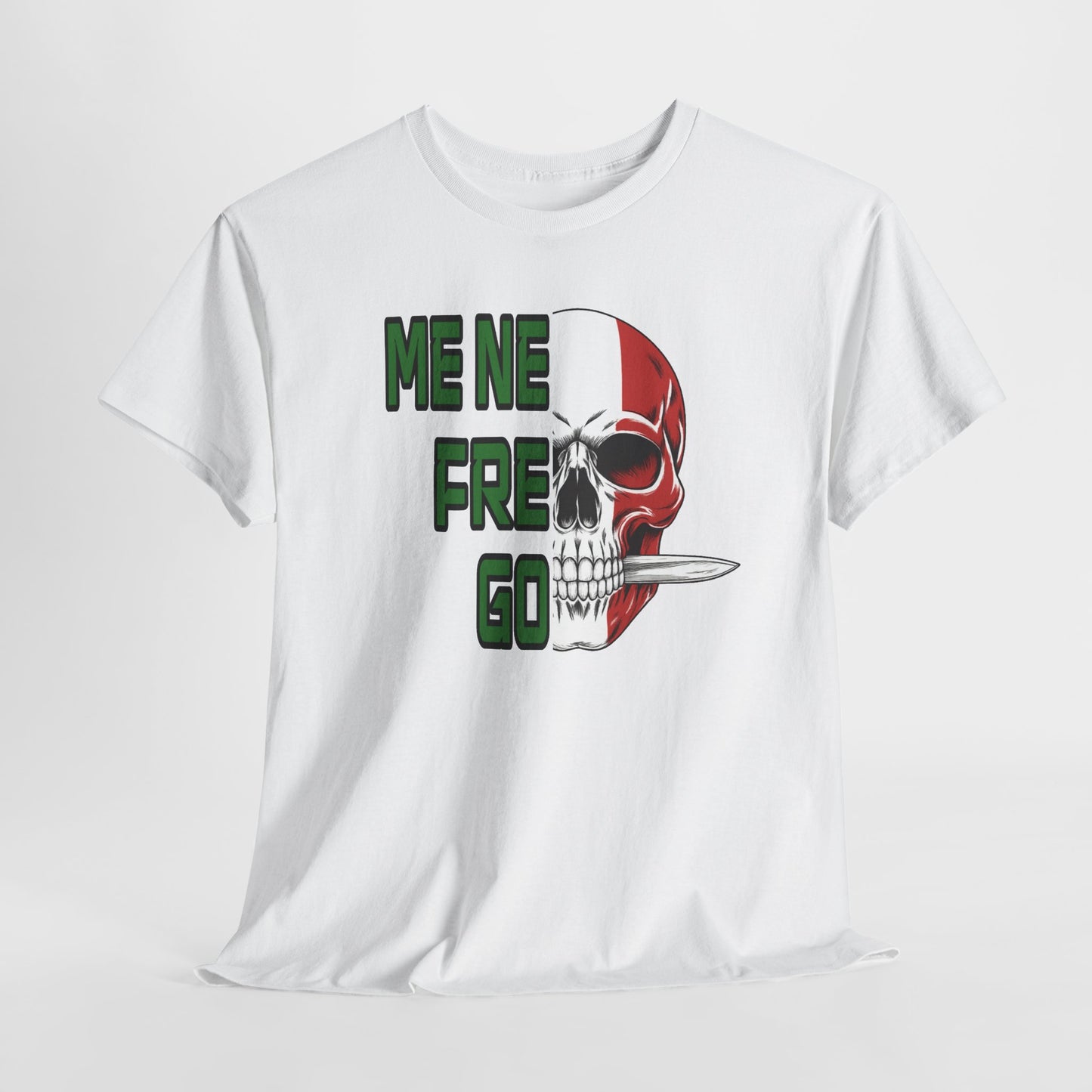 T-Shirt Arditi "Me Ne Frego" | Teschio Tricolore Italiano — Maglietta Militare Vintage