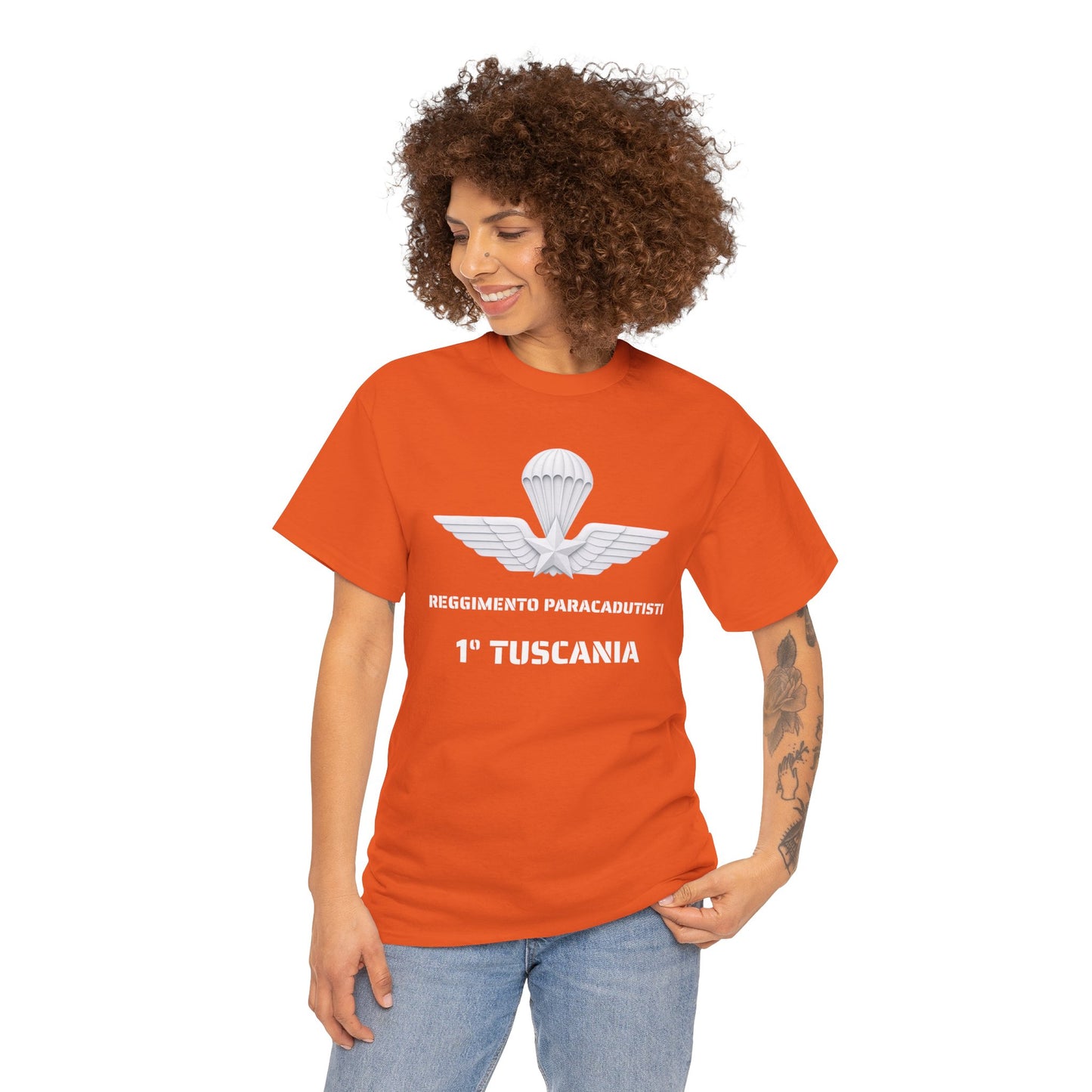 Paracadutisti Reggimento Tuscania Emblema T-Shirt | 1 Tuscania Paratrooper