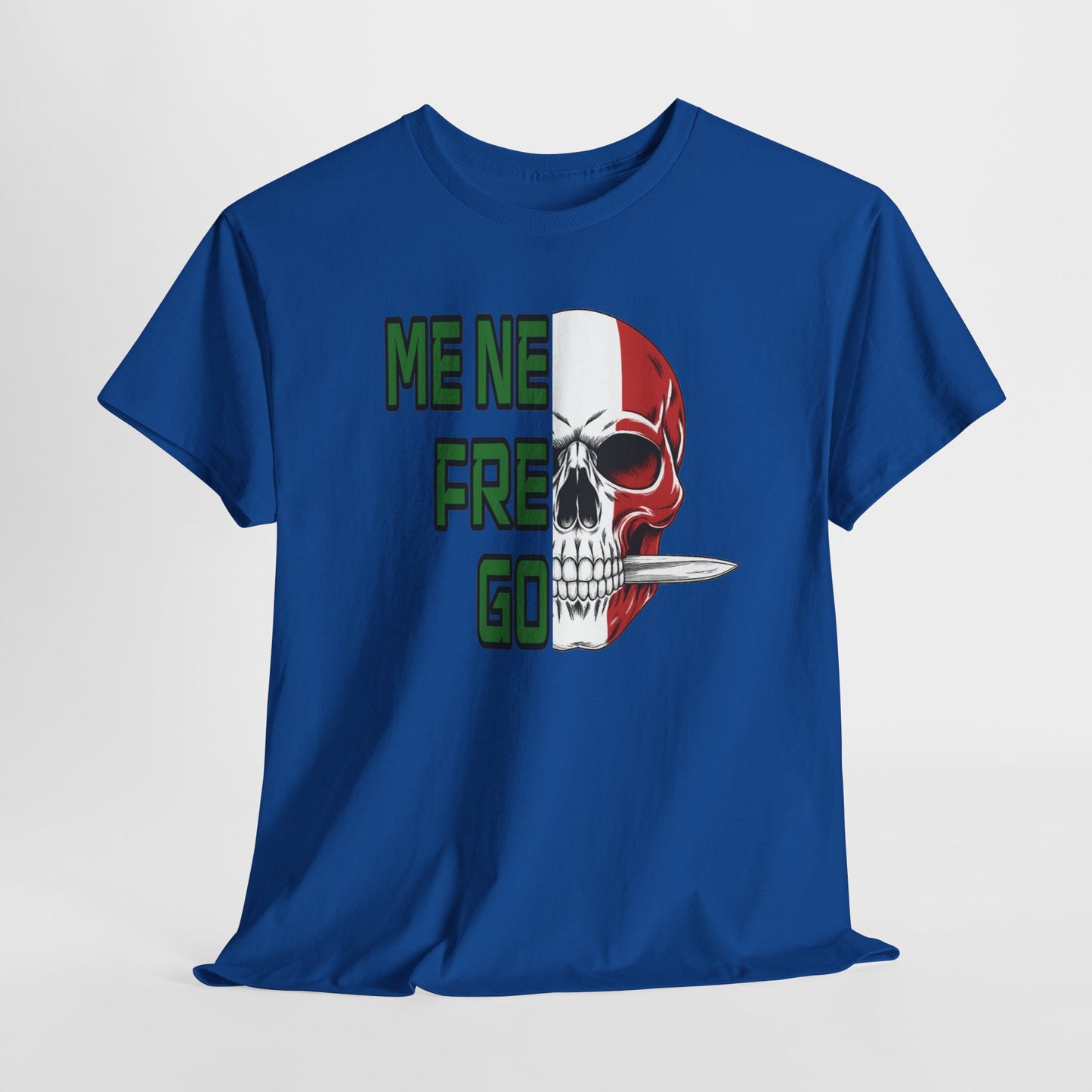 T-Shirt Arditi "Me Ne Frego" | Teschio Tricolore Italiano — Maglietta Militare Vintage