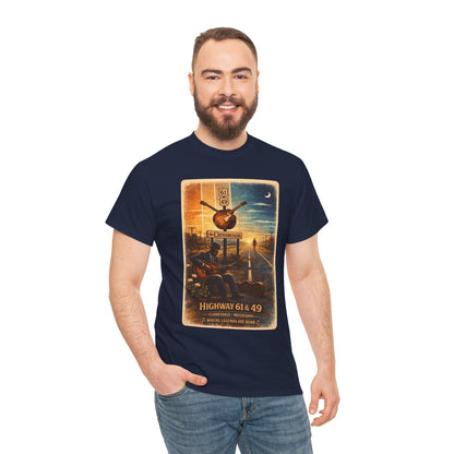 Robert Johnson Crossroads T-Shirt | Delta Blues Mississippi Tee | Route 61 Vintage Guitar Shirt