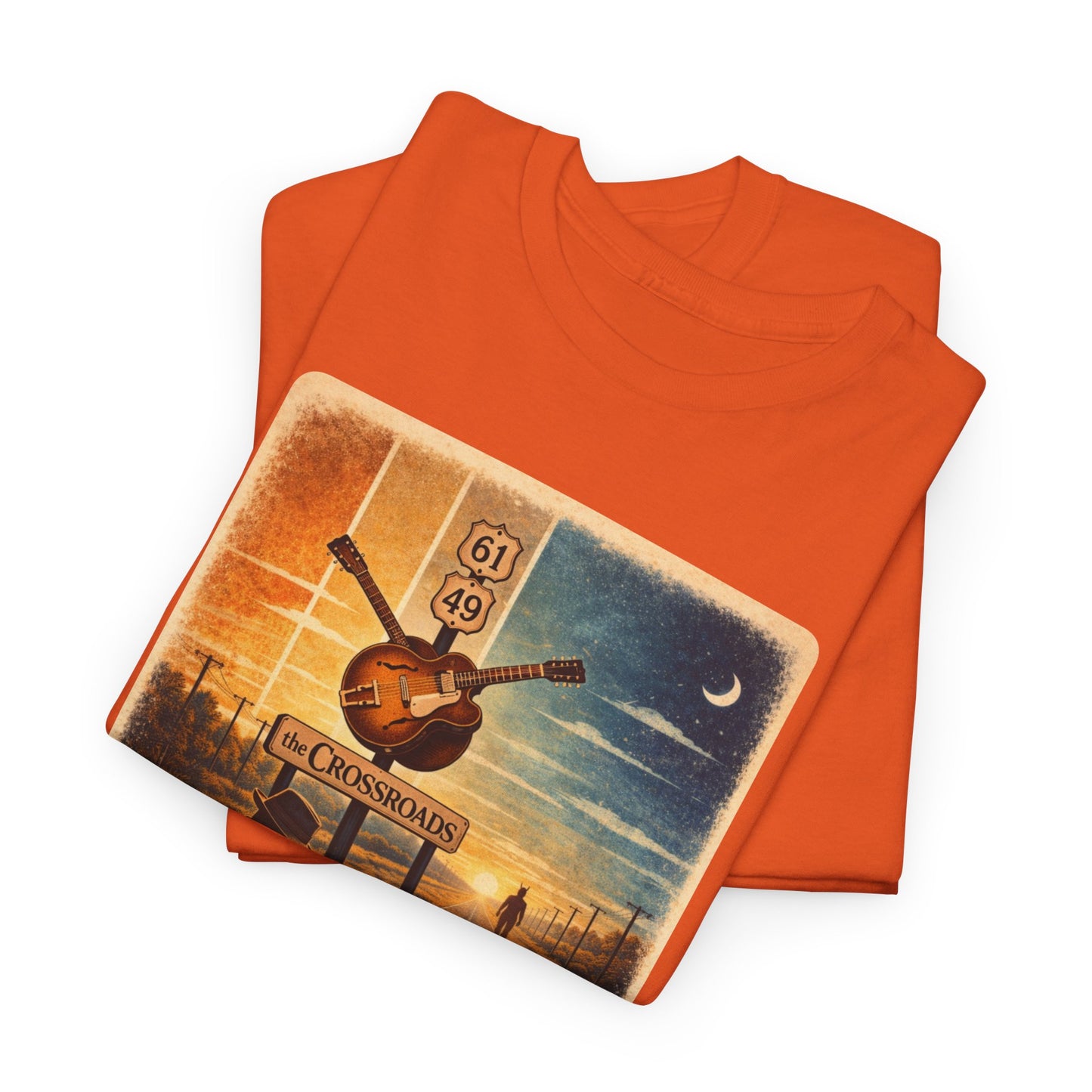 Robert Johnson Crossroads T-Shirt | Delta Blues Mississippi Tee | Route 61 Vintage Guitar Shirt