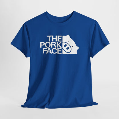 The Pork Face Funny Pig Parody T-Shirt | Pig Lover Graphic Tee