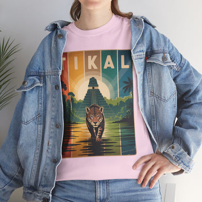 Tikal Jaguar T-Shirt — Guatemala Petén Animal Design