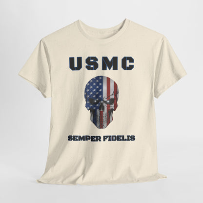 Marines USMC Semper Fidelis T-Shirt | Veteran Patriotic Military Pride Tee