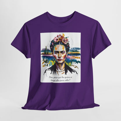 Frida Kahlo T-Shirt, Maglietta con Citazione di Frida Kahlo, Mexican Artist Tee, Gift for Art Lover, Unisex Cotton Tee, Art Inspired Shirt
