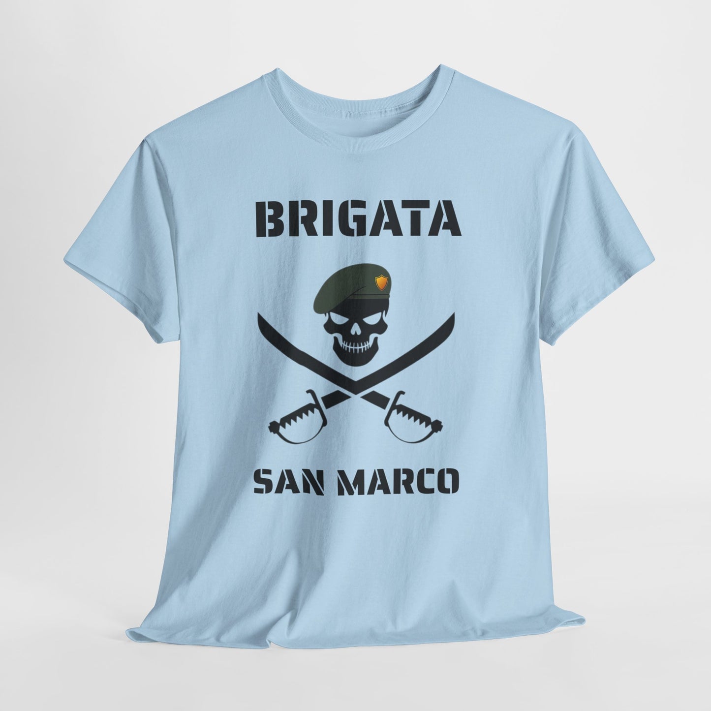 Brigata San Marco Skull T-Shirt — Marina Militare Pirate-Style Tee for Military Fans