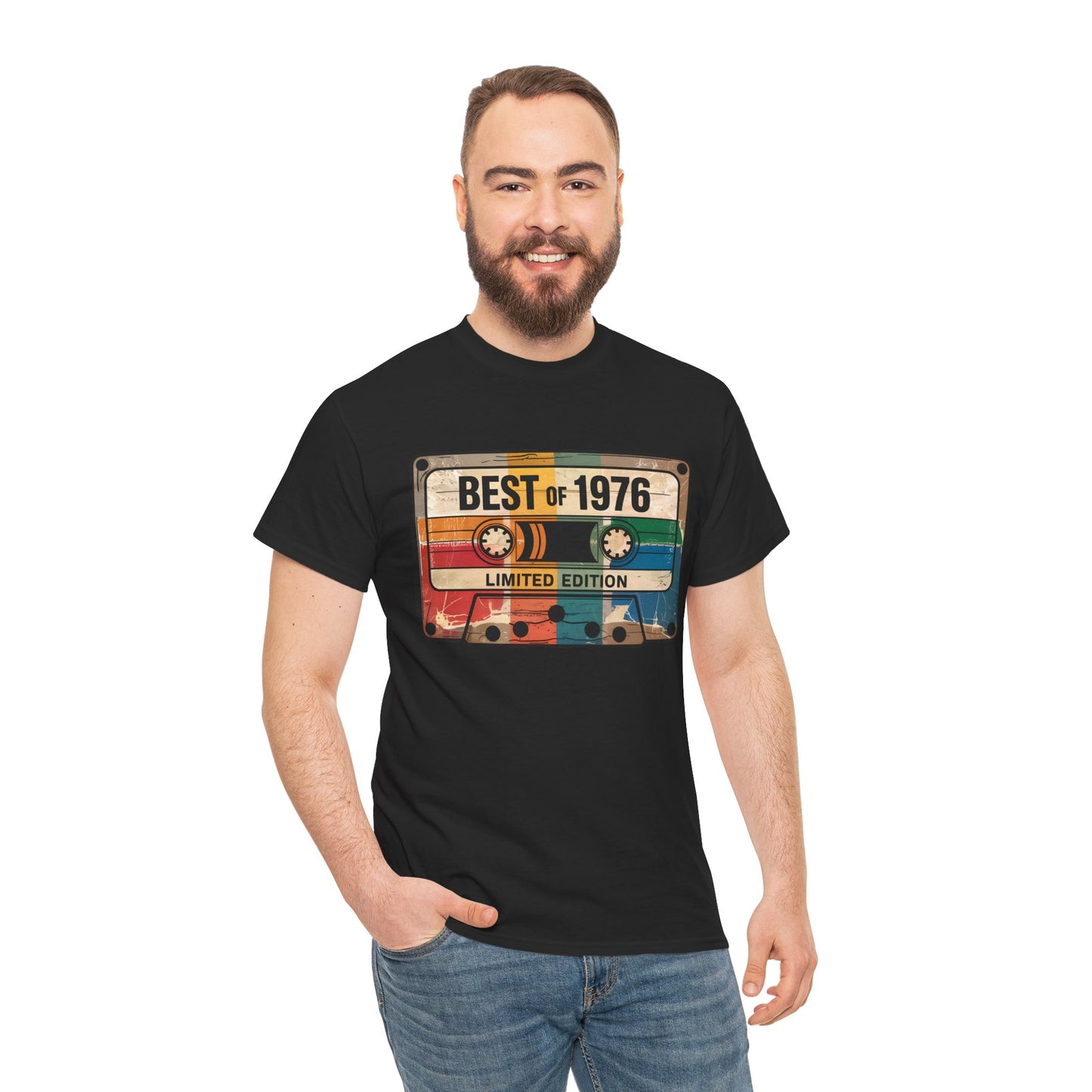 1976 Vintage Cassette 50th Birthday T-Shirt - Limited Edition Retro Bday Tee