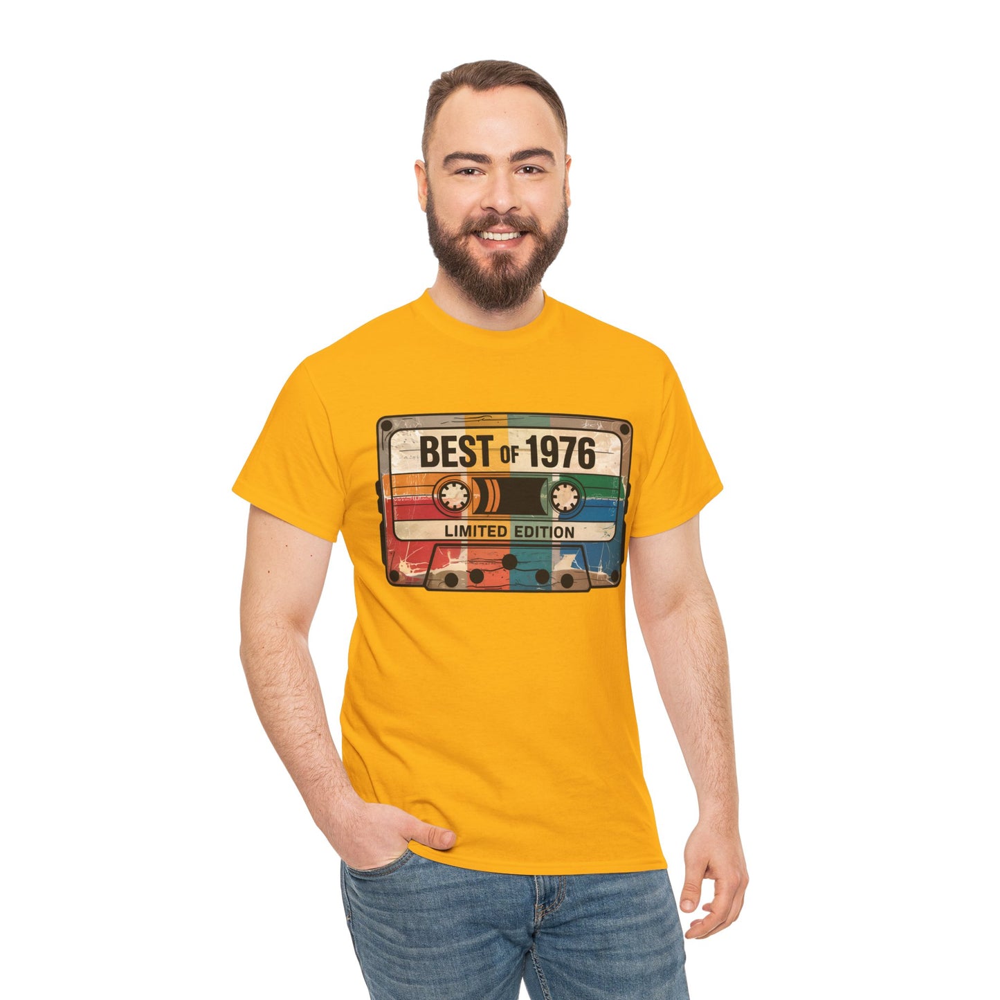 1976 Vintage Cassette 50th Birthday T-Shirt - Limited Edition Retro Bday Tee