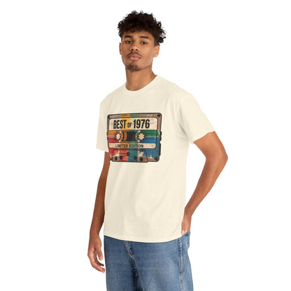 1976 Vintage Cassette 50th Birthday T-Shirt - Limited Edition Retro Bday Tee