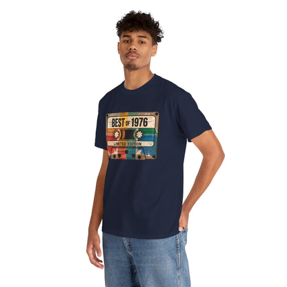 1976 Vintage Cassette 50th Birthday T-Shirt - Limited Edition Retro Bday Tee
