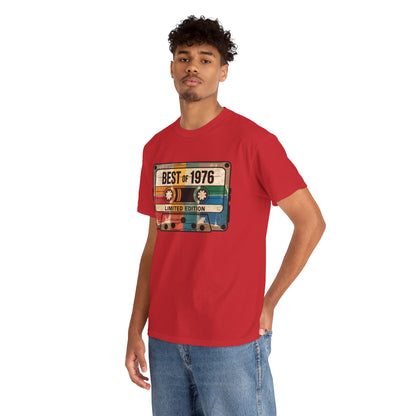 1976 Vintage Cassette 50th Birthday T-Shirt - Limited Edition Retro Bday Tee