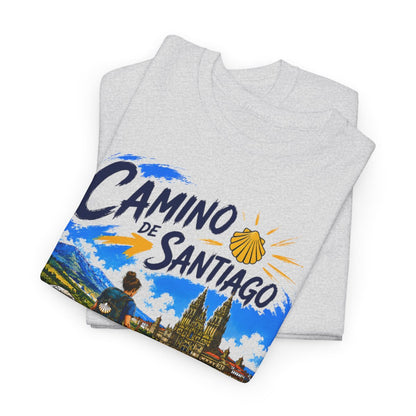 Personalized Camino de Santiago Shirt - Choose Male or Female Pilgrim - Retro Camino T-Shirt - El Camino Hiking Gift