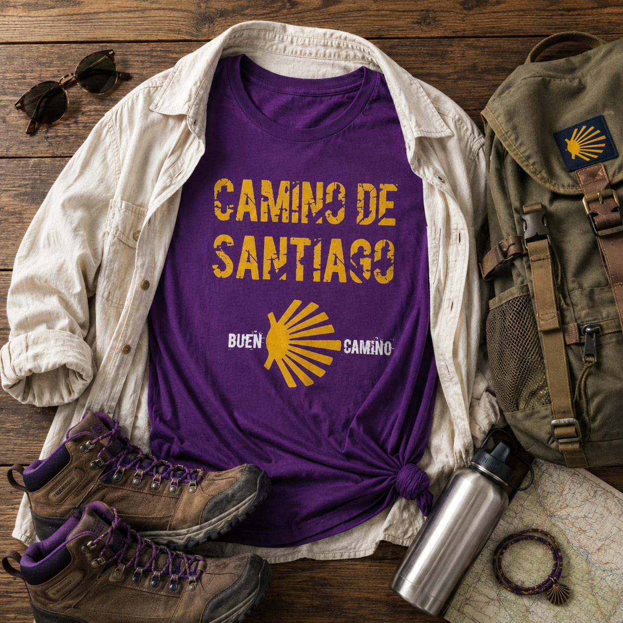 Camino de Santiago T-Shirt | Buen Camino — Pilgrim Tee St. James Way