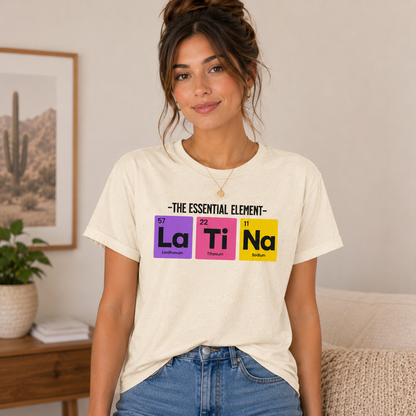 La Ti Na Shirt for Latina Women, Funny Latina Pride Tee, Hispanic Graphic T-Shirt, Latina Gift, Cute Spanish Style Shirt, Unisex Tee