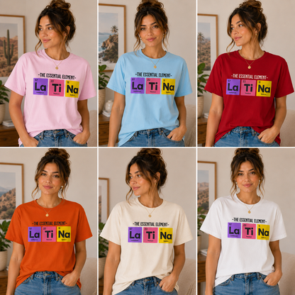 La Ti Na Shirt for Latina Women, Funny Latina Pride Tee, Hispanic Graphic T-Shirt, Latina Gift, Cute Spanish Style Shirt, Unisex Tee