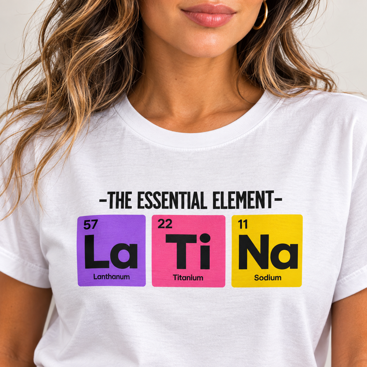 La Ti Na Shirt for Latina Women, Funny Latina Pride Tee, Hispanic Graphic T-Shirt, Latina Gift, Cute Spanish Style Shirt, Unisex Tee