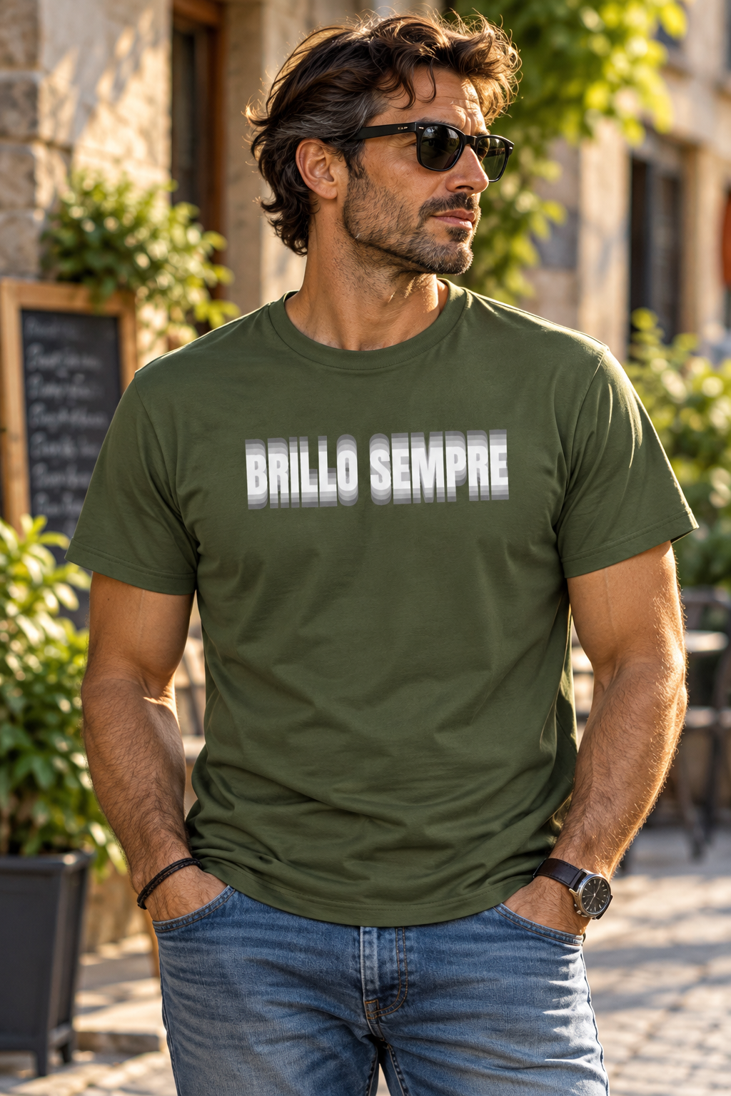 Maglietta Divertente Brillo Sempre, T-Shirt Ironica Alcol, Festa e Birra, Regalo Originale per Lui, Amante delle Feste