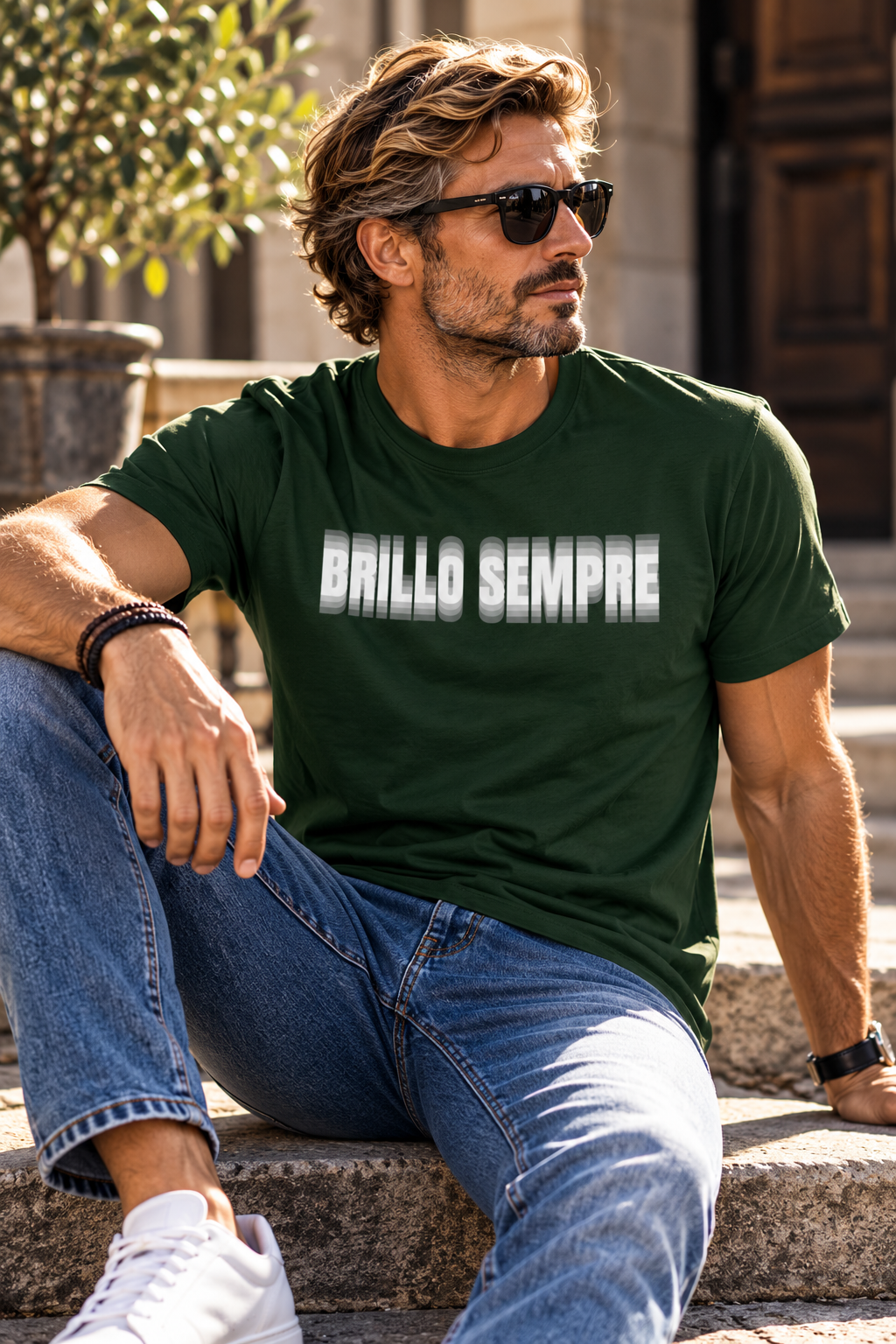 Maglietta Divertente Brillo Sempre, T-Shirt Ironica Alcol, Festa e Birra, Regalo Originale per Lui, Amante delle Feste