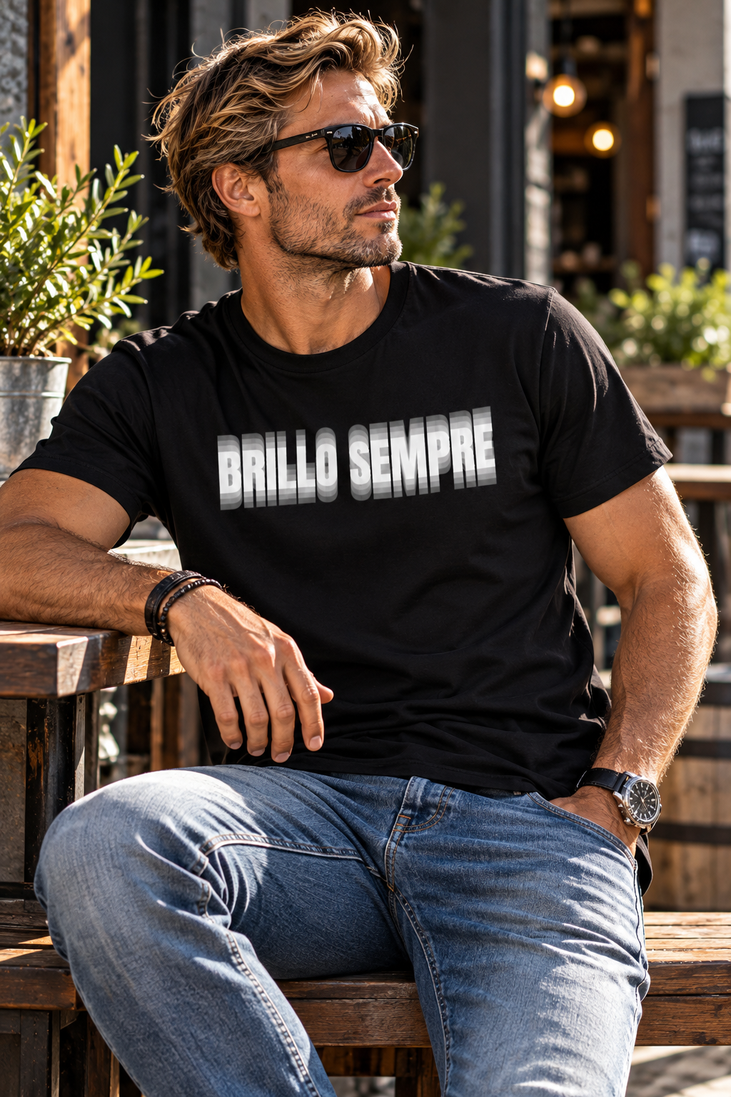 Maglietta Divertente Brillo Sempre, T-Shirt Ironica Alcol, Festa e Birra, Regalo Originale per Lui, Amante delle Feste