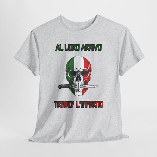 Maglietta Arditi Italiani | T-Shirt Teschio Tricolore Pugnale | Idea Regalo Storia Militare