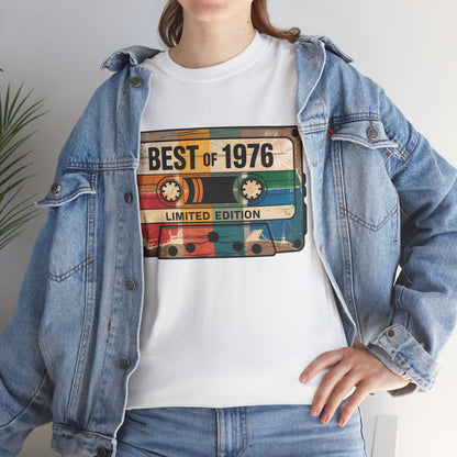 1976 Vintage Cassette 50th Birthday T-Shirt - Limited Edition Retro Bday Tee